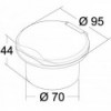 Divisória de duche Classic Evo cromada Mangueira de 4 m em aço inoxidável Fixação à superfície - N°2 - comptoirnautique.com 