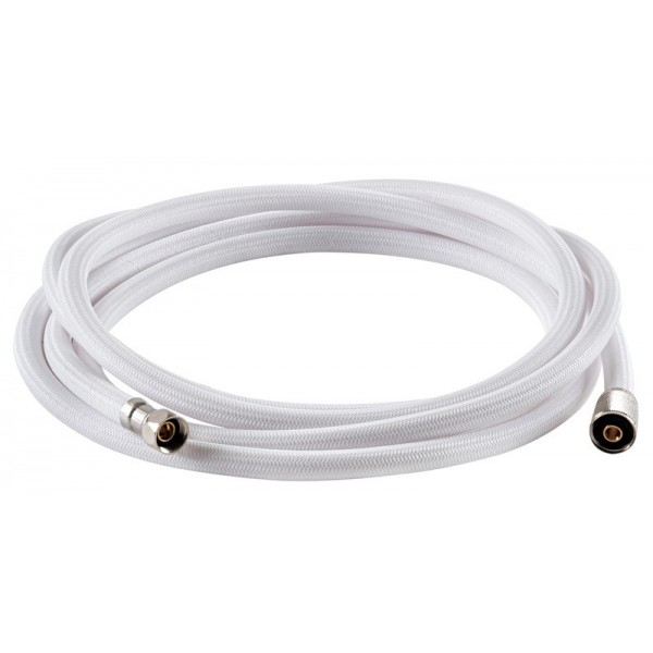 Mangueira de duche blindada em nylon branco de 2,5 m - N°1 - comptoirnautique.com