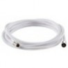 Tubo doccia blindato in nylon bianco da 4 m
