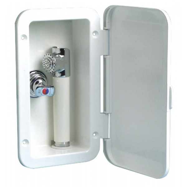 Box doccia e miscelatore Tubo flessibile in PVC 4 m Installazione verticale - N°1 - comptoirnautique.com