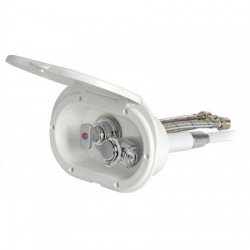 Duschbox weiß Oval PVC 2,5m...
