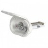 White shower enclosure Oval PVC 4 m rear outlet Rear shower outlet - N°1 - comptoirnautique.com 