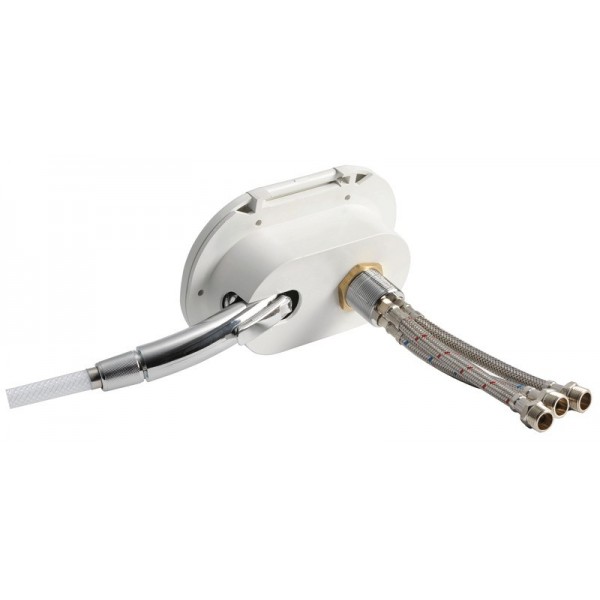 Set doccia bianco Tubo flessibile ovale in PVC da 4 m Confezione da 10 pz. - N°1 - comptoirnautique.com