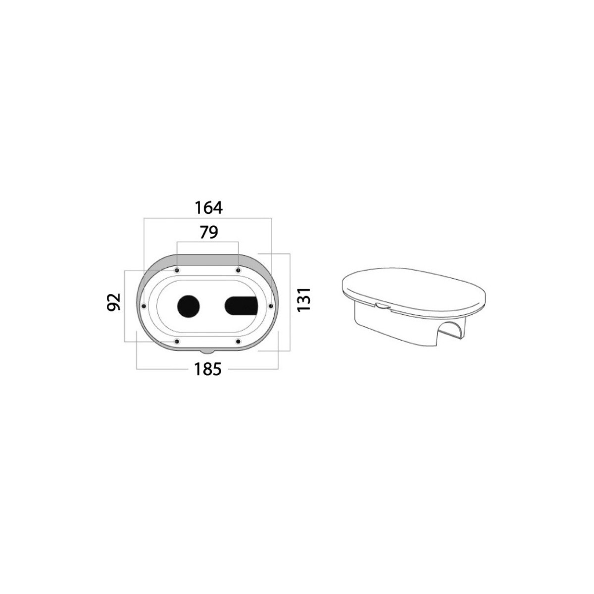 Coffret Douche à Encastrer OSCULATI Adriana - Tuyau Inox 4 M - Pour Bateau, Van, Camping-car - 4