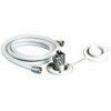 Douche à bouton finition blanche tuyau PVC 4 m Fixation sur plan - N°2 - comptoirnautique.com