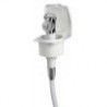 Tubo doccia New Edge in PVC bianco da 2,50 m