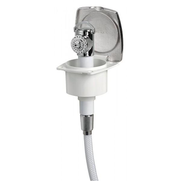 New Edge tubo flessibile in PVC per doccia in acciaio inox da 4 m - N°1 - comptoirnautique.com