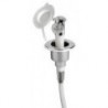 Manopola doccia finitura cromo Tubo flessibile in PVC 4 m Montaggio piatto