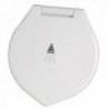 Elegante cabina doccia bianca Tubo flessibile in PVC da 4 m Montaggio piatto