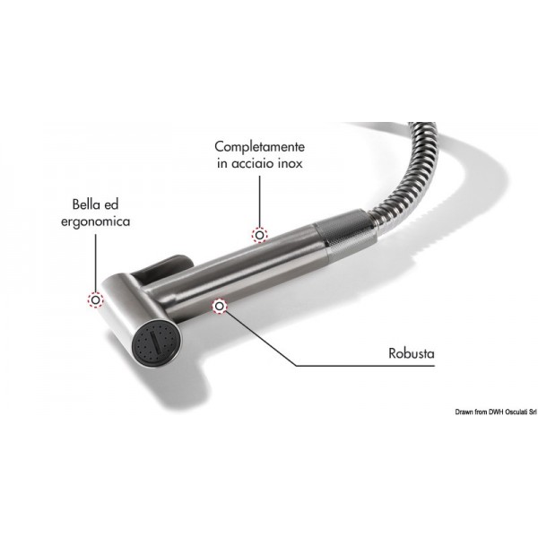 Doccia a leva in acciaio inox - N°2 - comptoirnautique.com
