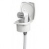 Boris doccia finitura bianca Tubo in PVC 4 m