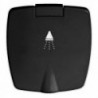 Boris doccia finitura nera Tubo in PVC 4 m