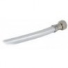Doccia Boris con finitura nera e tubo in PVC da 4 m