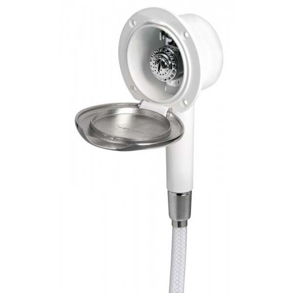Classic Evo stainless steel shower PVC pipe 4 m - N°1 - comptoirnautique.com