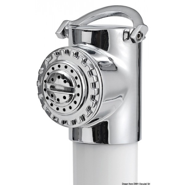 Tubo flessibile in PVC per doccia a pulsante bianco 2,5 m - N°3 - comptoirnautique.com