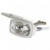 Cabina doccia New Edge tubo in PVC bianco 4 m Uscita doccia incrociata