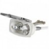Box doccia New Edge chrome Tubo flessibile in PVC da 2,5 m Uscita doccia incrociata