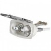 New Edge box doccia cromato Tubo flessibile in PVC 4 m Uscita doccia trasversale - N°1 - comptoirnautique.com