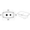 Nuevo conjunto de ducha Edge cream Manguera de PVC 2,5 mm - N°2 - comptoirnautique.com