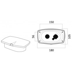 Divisória de duche branca...