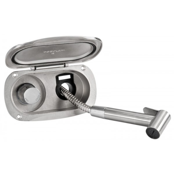 Douche de pont Elissa dusche Tiger tuyau inox2,5mm  - N°1 - comptoirnautique.com