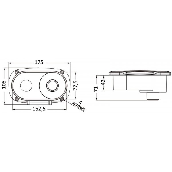 Douche pont Elissa dusche Keji II tuyau inox 2,5m  - N°4 - comptoirnautique.com