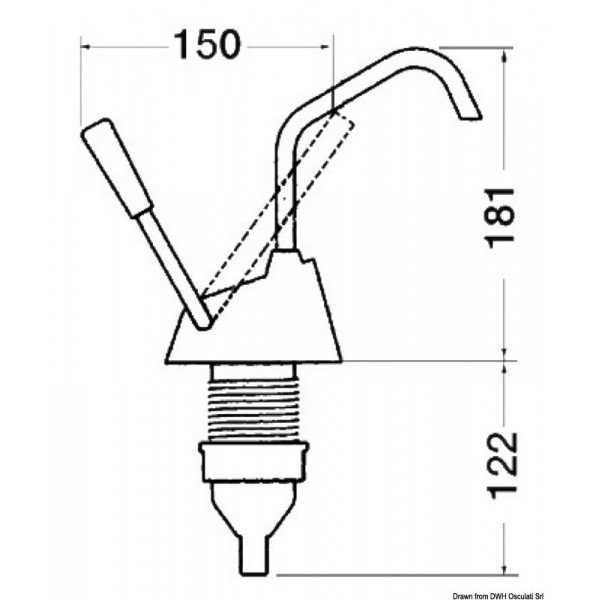 Pompa manuale Whale Flipper MK4  - N°2 - comptoirnautique.com