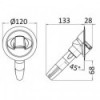 Misturadora vertical de duche Saturn branco - N°2 - comptoirnautique.com