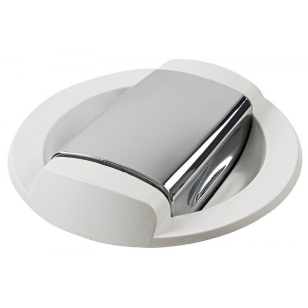 Douche eau froide Saturn base horizontale blanche  - N°1 - comptoirnautique.com