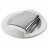 Douche eau froide Saturn base horizontale blanche 