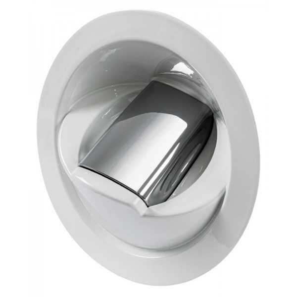 Douche eau froide Saturn base verticale blanche  - N°1 - comptoirnautique.com