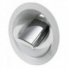 Douche eau froide Saturn base verticale blanche 