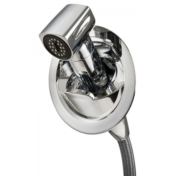 Douche eau froide Saturn base verticale chromé  - N°2 - comptoirnautique.com