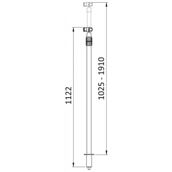 Telescopic pole for deck shower - N°3 - comptoirnautique.com