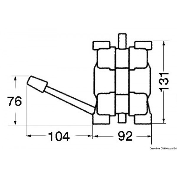 Pedal pump Whale Gusher MK3  - N°2 - comptoirnautique.com 