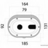 Duschbox Oval Tür Ausgang transv. 185x131