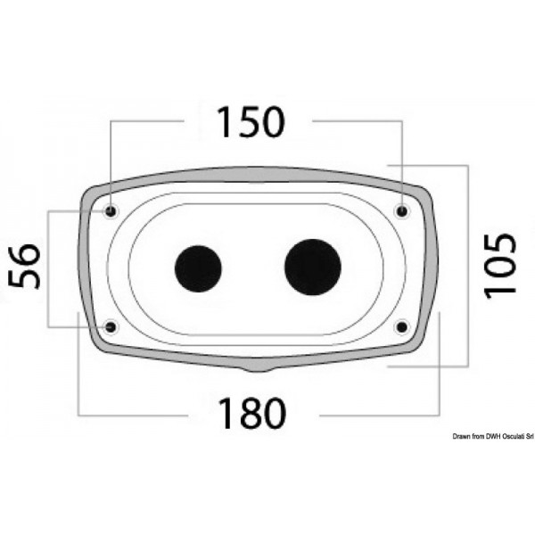 Duschbox New Edge Tür Ausgang hinten 180x105 - N°1 - comptoirnautique.com 