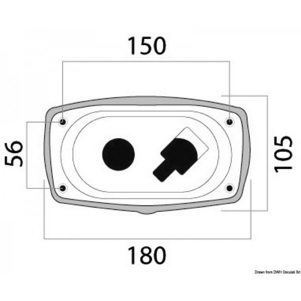 Cabina doccia New Edge trans porta 180x105 - N°2 - comptoirnautique.com