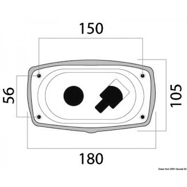 Divisória de duche New Edge porta trans 180x105 - N°2 - comptoirnautique.com 