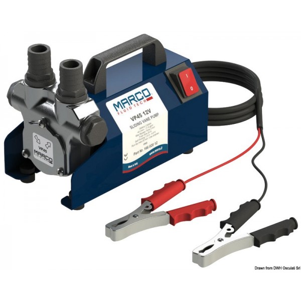 Bomba eléctrica para trasiego de gasóleo/aceite - 24V - 45 L/min - N°1 - comptoirnautique.com