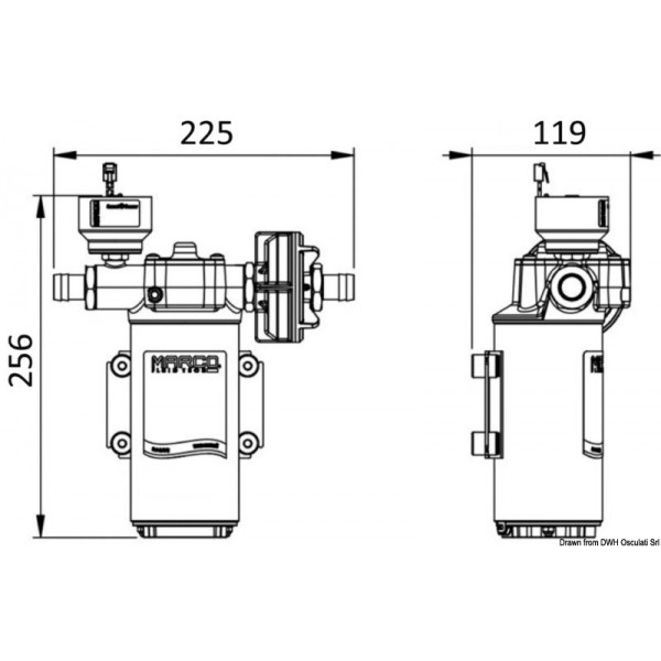 Electronically controlled automatic autoclave Marco - 24V - 46L/min - N°2 - comptoirnautique.com