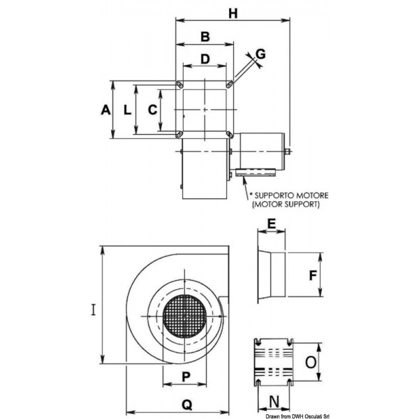 Ventilatore centrifugo 24 V 120 W 6 A LD - N°2 - comptoirnautique.com