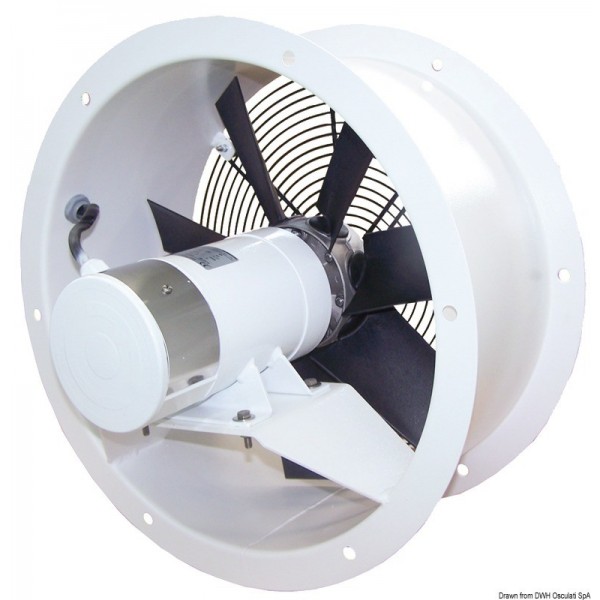 Ventilatore assiale 24 V 300 W 11 A flusso FA - N°1 - comptoirnautique.com