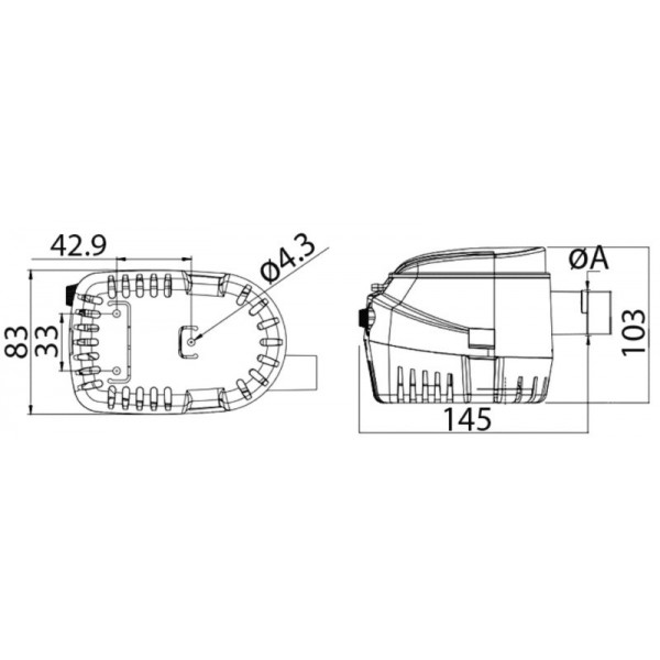 Pompe automatique Europump II G600 - 12V - 38 L/min - N°2 - comptoirnautique.com