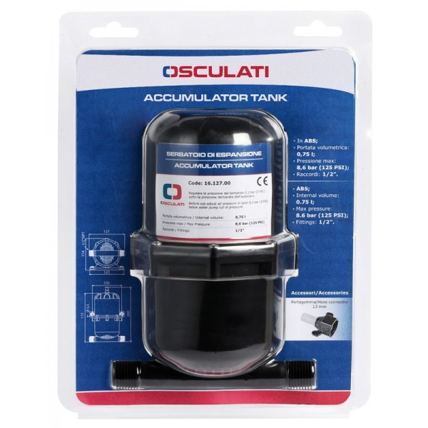 Vaso di espansione in ABS 0,75 L - N°3 - comptoirnautique.com