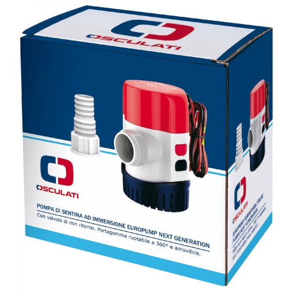 Pompe de cale Europump Next Generation 600 12V - 38L/min - N°4 - comptoirnautique.com