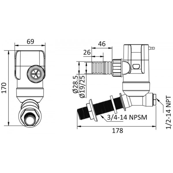 Belüfterpumpe Europump Next Generation 12V vertikal - N°2 - comptoirnautique.com