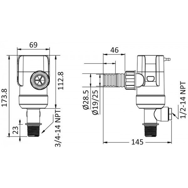 Pompa aeratore Europump Next Generation 12V a montaggio interno - N°2 - comptoirnautique.com