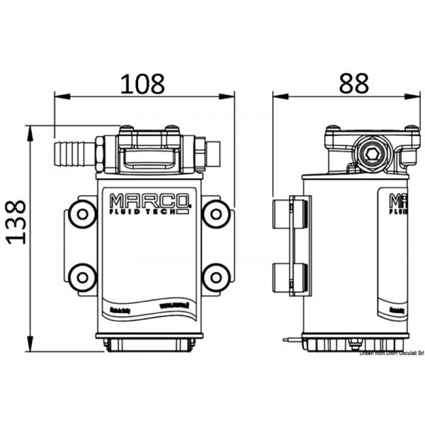 Bomba eléctrica para cambio/aceite transv. 12 V - N°2 - comptoirnautique.com