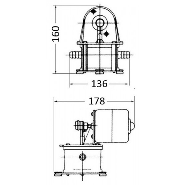 Bilgenpumpe mit Geiser-Membran 12 V - N°2 - comptoirnautique.com